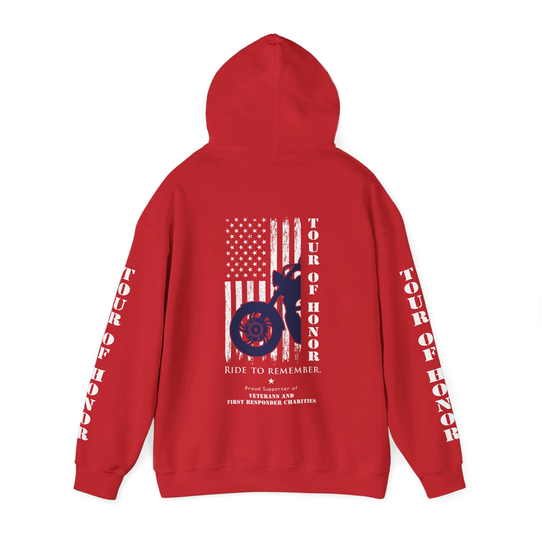 2024 PULLOVER Hooded Sweatshirt, printed sleeves