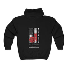 Load image into Gallery viewer, Tour of Honor ZIPPERED Hooded Sweatshirt - USA