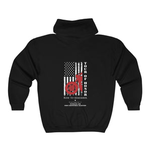 Tour of Honor ZIPPERED Hooded Sweatshirt - USA