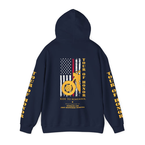 2025 PULLOVER Hooded Sweatshirt, printed sleeves