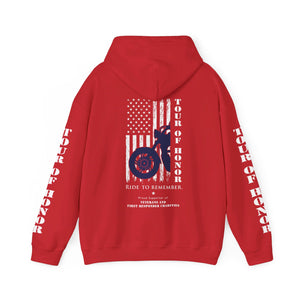 2024 PULLOVER Hooded Sweatshirt, printed sleeves