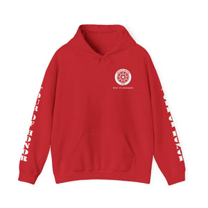 2024 PULLOVER Hooded Sweatshirt, printed sleeves