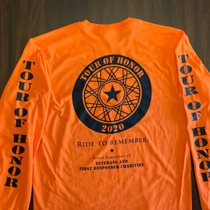Shirt 2020, black on orange